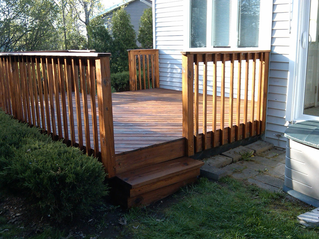 cat kayu untuk Terrace railing