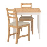 Set kursi dan meja makan cream. Sumber IKEA